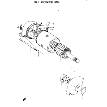 STARTING MOTOR (GS400C)