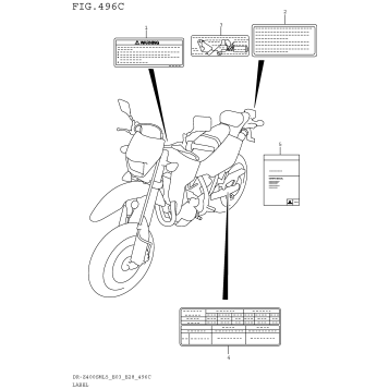 LABEL (DR-Z400SML5 E33)