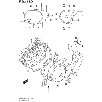 CRANKCASE COVER (VL800TL6 E03)