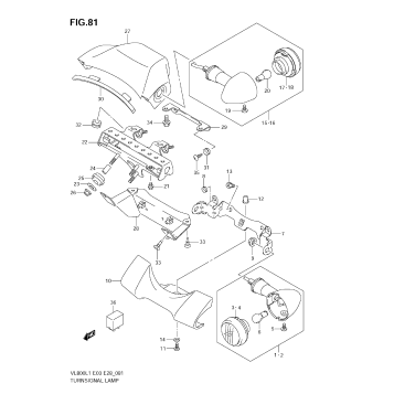 TURNSIGNAL LAMP (VL800 E33)