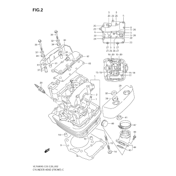 CYLINDER HEAD (FRONT)