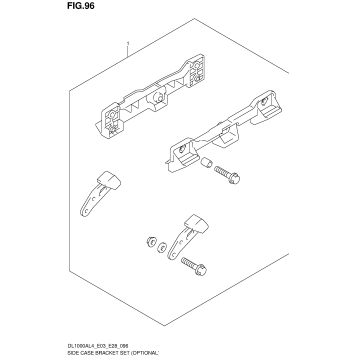 SIDE CASE BRACKET SET (OPTIONAL)