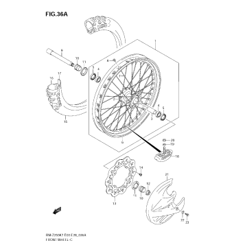 FRONT WHEEL (MODEL K8/K9)