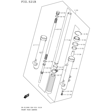 FRONT FORK DAMPER (DR-Z125LM3E28)