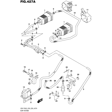 EVAP SYSTEM (GSX-R750L5 E33)