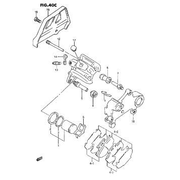 REAR CALIPER (MODEL P/R/S)