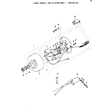 FLYWHEEL MAGNETO ( MADE BY NIPPON DENSO ) - IGNITION COIL
