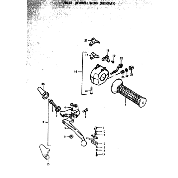 LH HANDLE SWITCH (GS750N