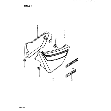 FRAME COVER (GN400TX