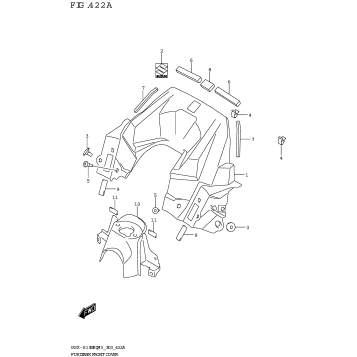 FUEL TANK FRONT COVER