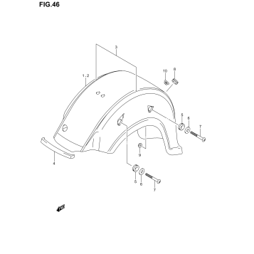 REAR FENDER (MODEL K1)