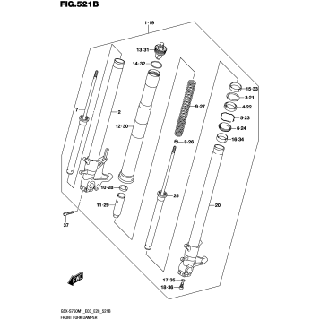 FRONT FORK DAMPER (GSX-S750Z,GSX-S750ZA)