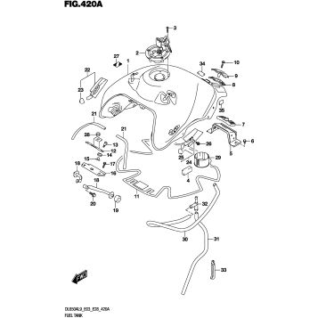 FUEL TANK (DL650A:E33)