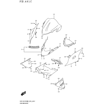 COWLING BODY (GSX1300RRQK:(E03,E33))