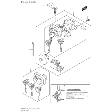 LOCK SET (AN650ZL5 E28)