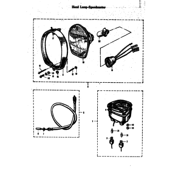 HEAD LAMP-SPEEDOMETER