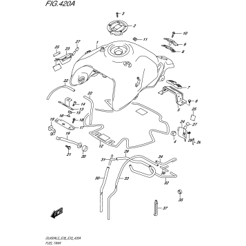 FUEL TANK (DL650AL5 E28)