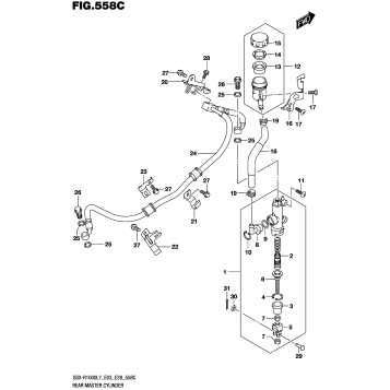 REAR MASTER CYLINDER (GSX-R1000L7 E33)