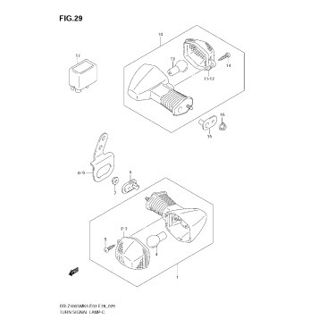 TURN SIGNAL LAMP (MODEL K5)