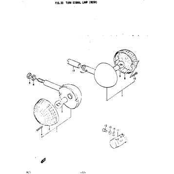 TURN SIGNAL LAMP (RE5M)