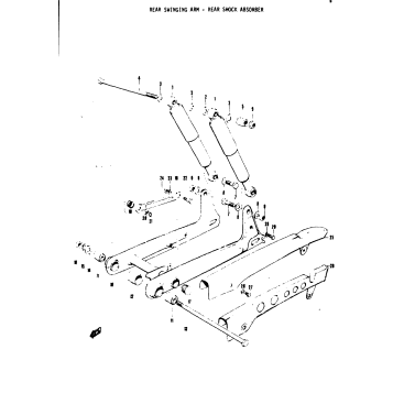 REAR SWINGING ARM - REAR SHOCK ABSORBER