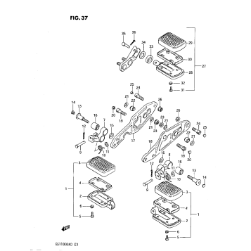 FOOTREST (GS1100GK2/GKD)
