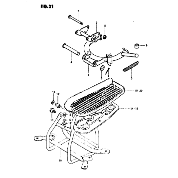CENTER STAND - FOOTREST