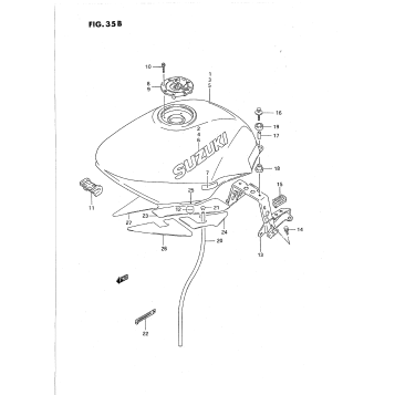 FUEL TANK (MODEL P/R/S/T)