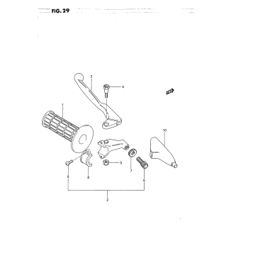 LEFT HANDLE GRIP (MODEL G/H/J)