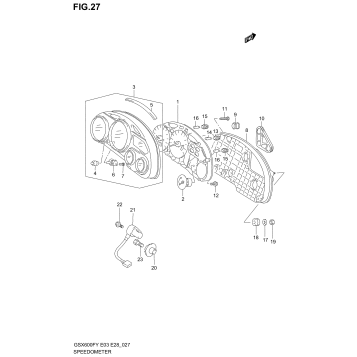 SPEEDOMETER (MODEL W/X)