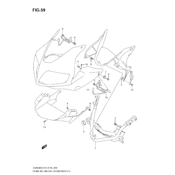 COWLING INSTALLATION PARTS (SV650S/SA)