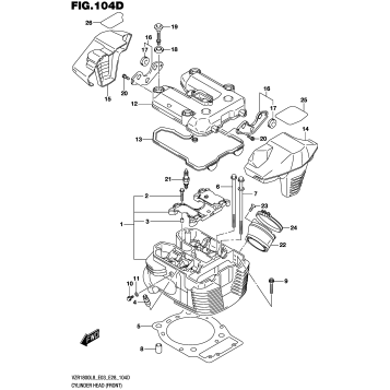 CYLINDER HEAD (FRONT) (VZR1800BZL8 E33)