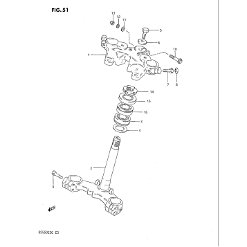 STEERING STEM (GS550ES3/ESE)