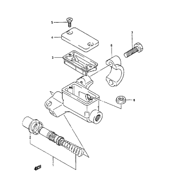 FRONT MASTER CYLINDER (MODEL K/L/M/N/P/R/S)