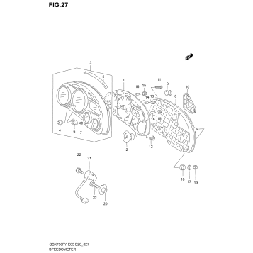 SPEEDOMETER (MODEL W/X)