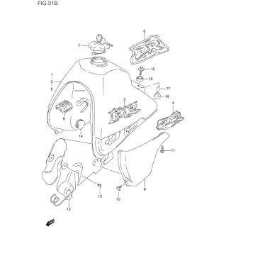 FUEL TANK (MODEL R/S/T)