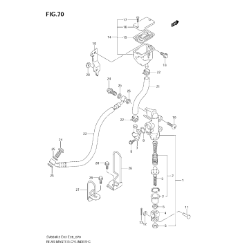 REAR MASTER CYLINDER (SV650K3)