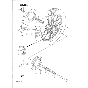 REAR WHEEL (MODEL N)