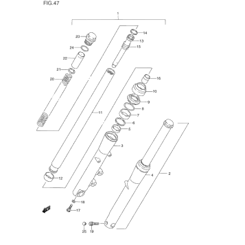 FRONT FORK (MODEL N/P/R/S)