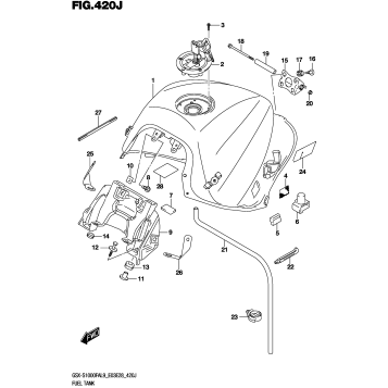 FUEL TANK (GSX-S1000FZAL9 E33)