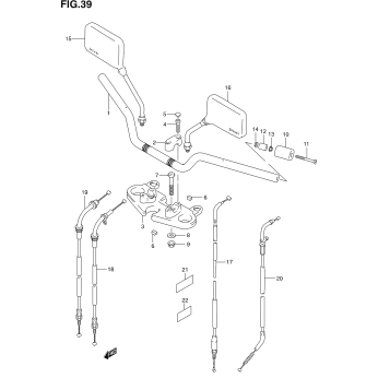 HANDLEBAR (NOT FOR U.S. MARKET)