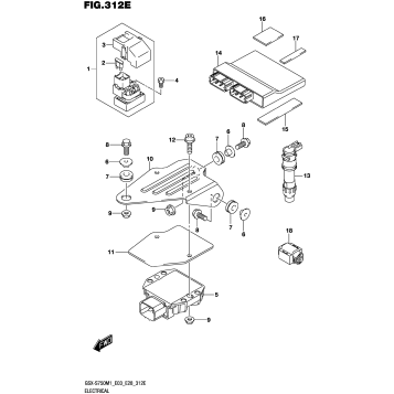 ELECTRICAL (GSX-S750A,GSX-S750ZA:E03,E28)
