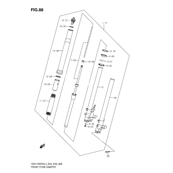 FRONT FORK DAMPER (GSX1300RAL3 E28)