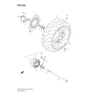 REAR WHEEL (MODEL K8/K9)