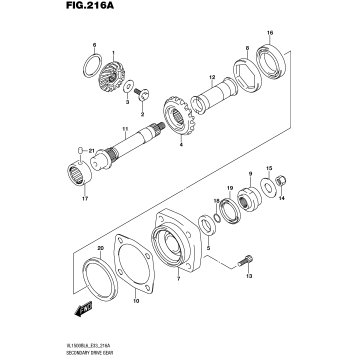 SECONDARY DRIVE GEAR