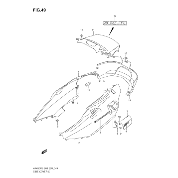 SIDE COVER (AN650K6/K7)
