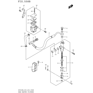 REAR MASTER CYLINDER (SV650M4 E33)