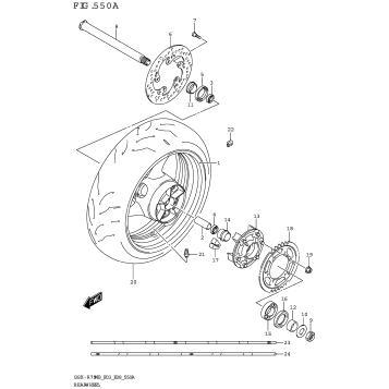 REAR WHEEL (GSX-R750Z)