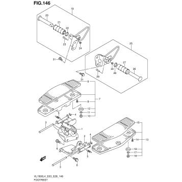 FOOTREST (VL1500L4 E03)