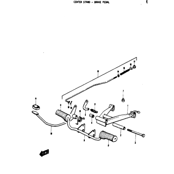 CENTER STAND - BRAKE PEDAL